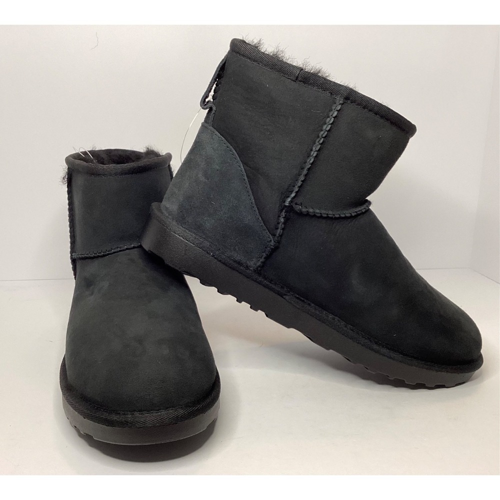 Kirkland Genuine Shearling Fur Lined  Ankle Boot Women's Size 9 Black NIB